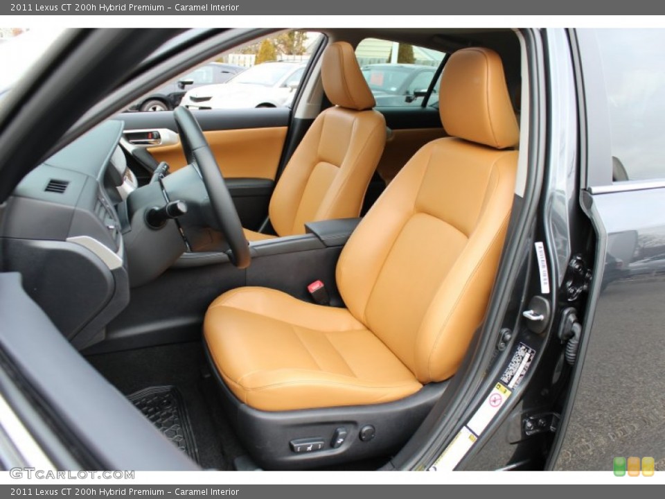 Caramel Interior Front Seat for the 2011 Lexus CT 200h Hybrid Premium #60988132