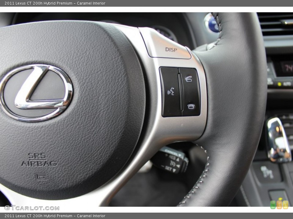Caramel Interior Controls for the 2011 Lexus CT 200h Hybrid Premium #60988168