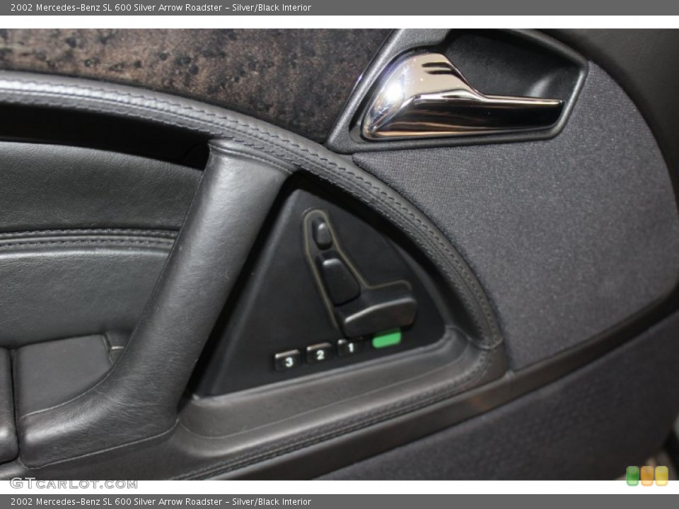 Silver/Black Interior Controls for the 2002 Mercedes-Benz SL 600 Silver Arrow Roadster #60988501