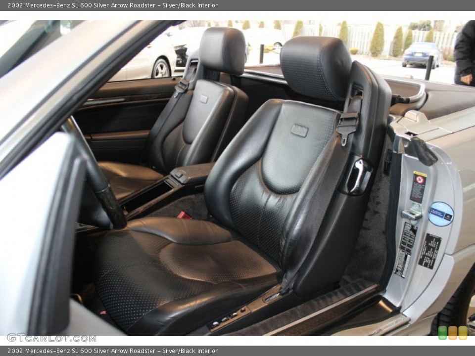 Silver/Black Interior Photo for the 2002 Mercedes-Benz SL 600 Silver Arrow Roadster #60988555