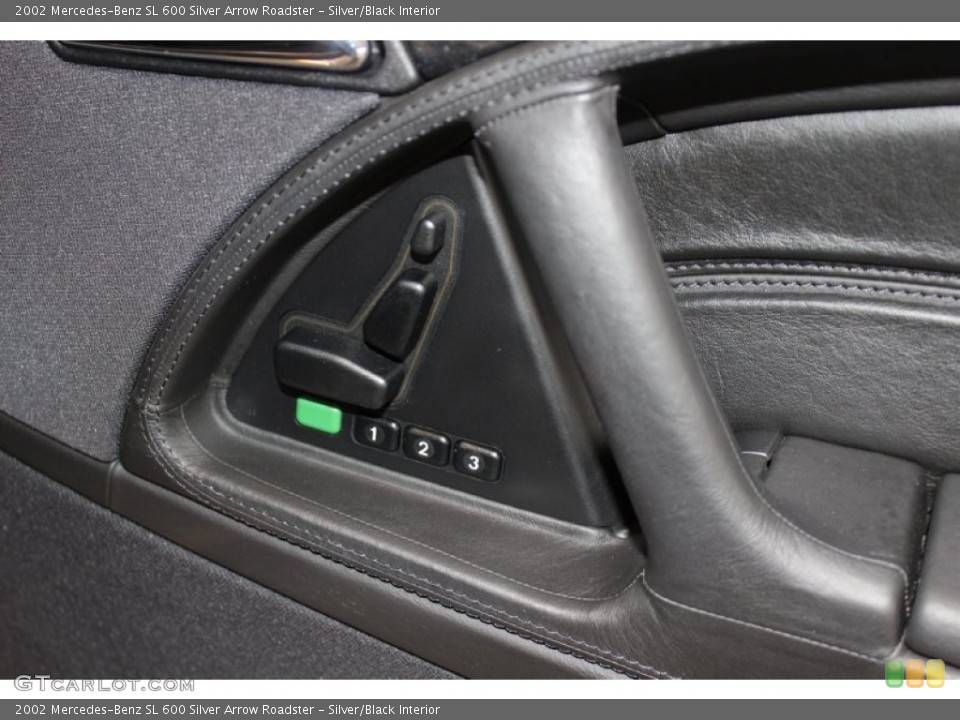 Silver/Black Interior Controls for the 2002 Mercedes-Benz SL 600 Silver Arrow Roadster #60988573