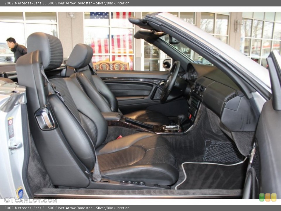 Silver/Black Interior Photo for the 2002 Mercedes-Benz SL 600 Silver Arrow Roadster #60988591