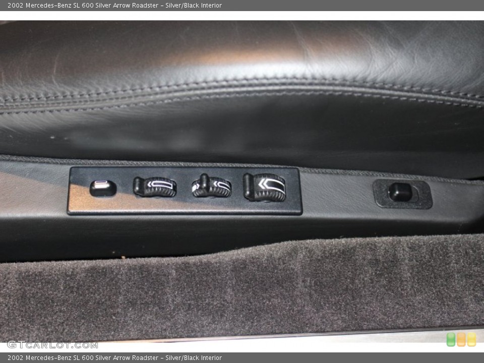 Silver/Black Interior Controls for the 2002 Mercedes-Benz SL 600 Silver Arrow Roadster #60988597
