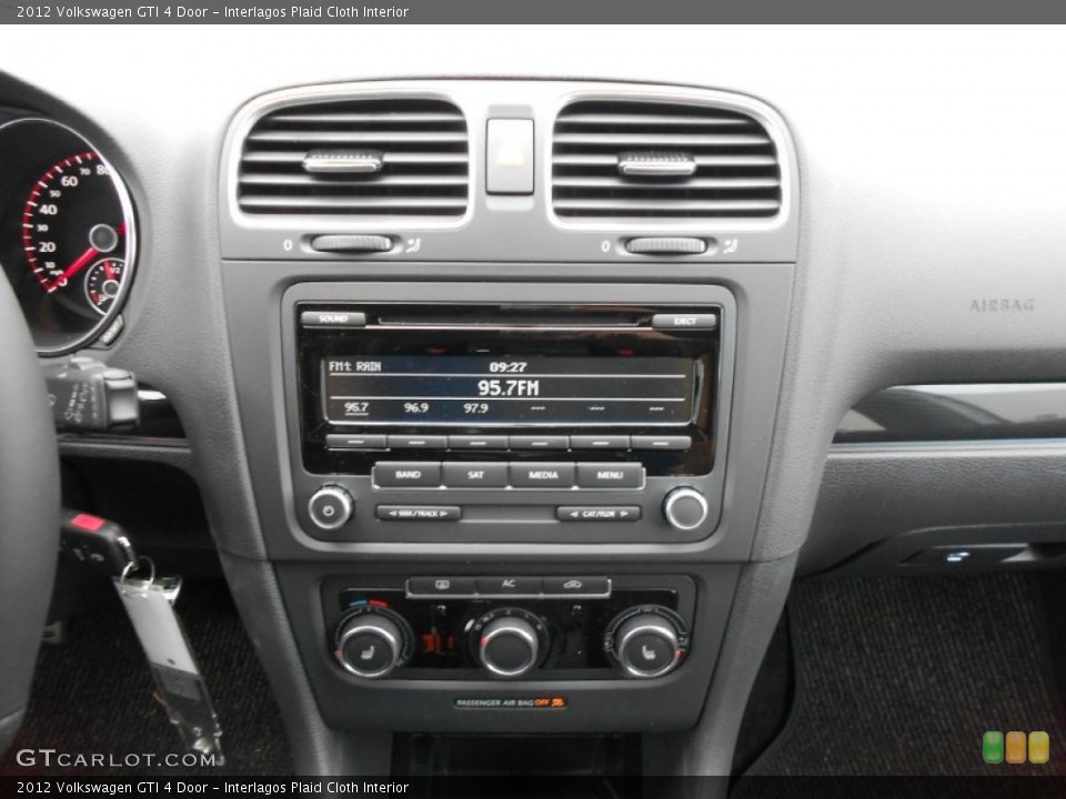 Interlagos Plaid Cloth Interior Controls for the 2012 Volkswagen GTI 4 Door #60988732