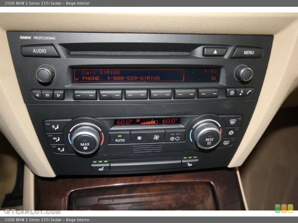 Beige Interior Controls for the 2008 BMW 3 Series 335i Sedan #60988861