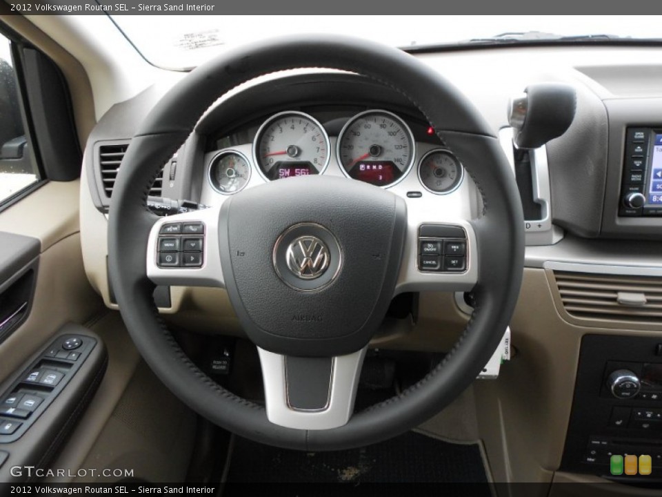Sierra Sand Interior Steering Wheel for the 2012 Volkswagen Routan SEL #60988945