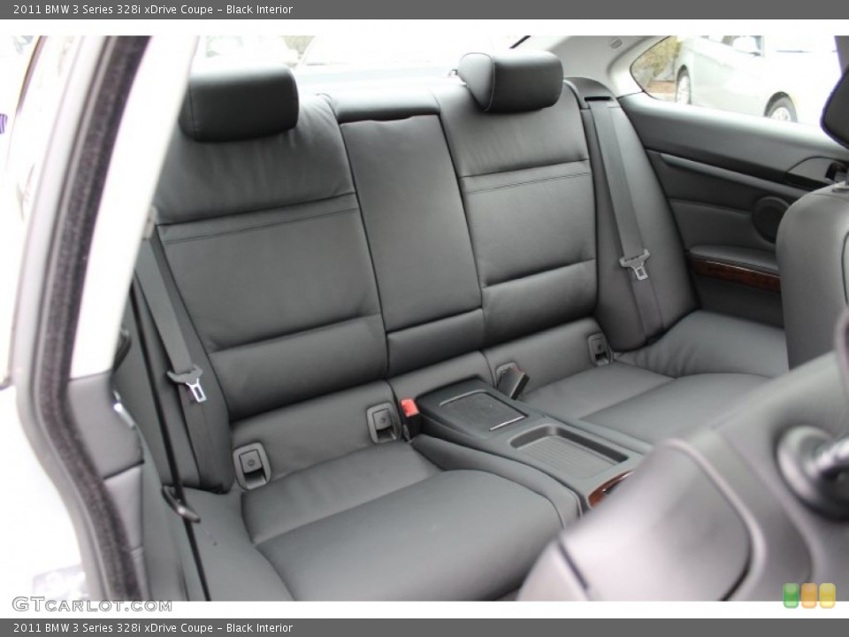 Black Interior Rear Seat for the 2011 BMW 3 Series 328i xDrive Coupe #60989437