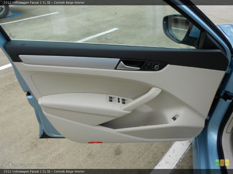 Cornsilk Beige Interior Door Panel for the 2012 Volkswagen Passat 2.5L SE #60990181
