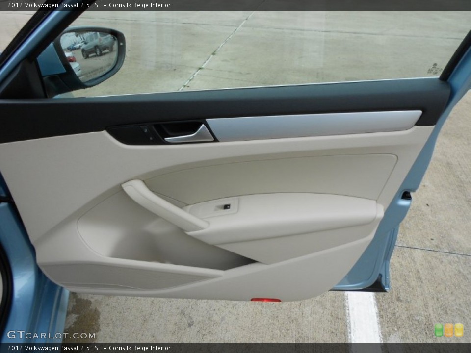 Cornsilk Beige Interior Door Panel for the 2012 Volkswagen Passat 2.5L SE #60990199