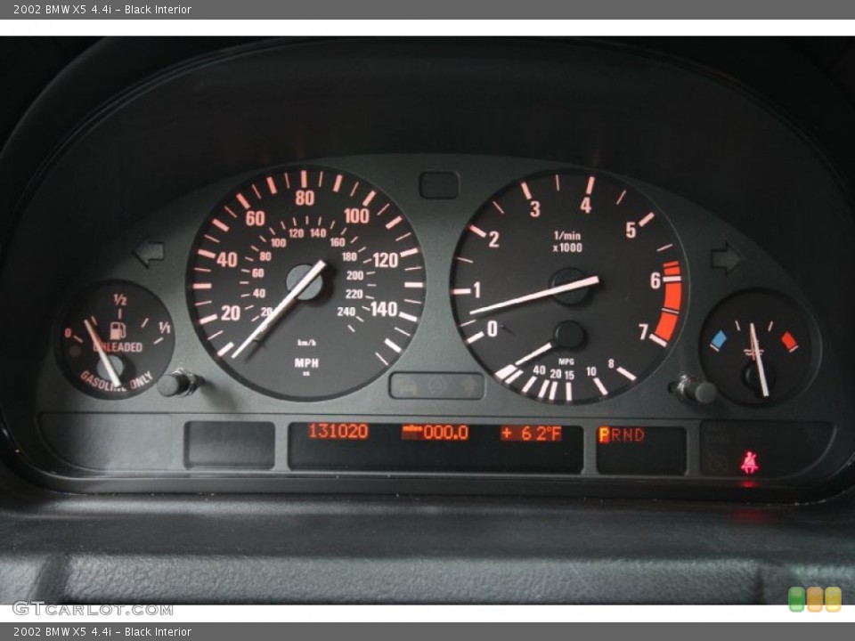 Black Interior Gauges for the 2002 BMW X5 4.4i #60991030