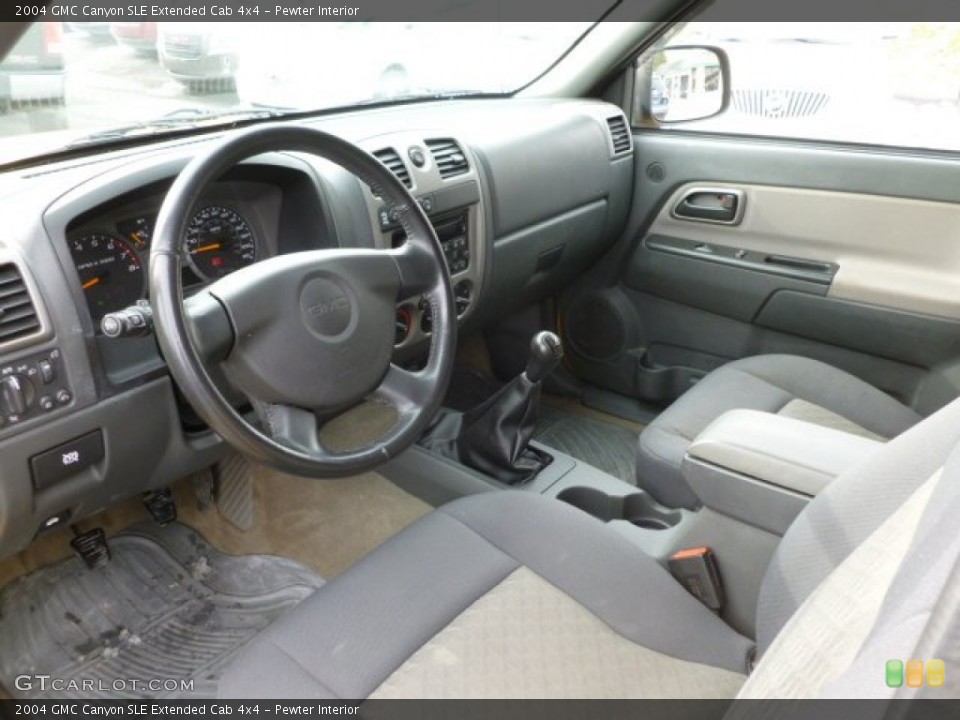 Pewter Interior Photo for the 2004 GMC Canyon SLE Extended Cab 4x4 #60992028