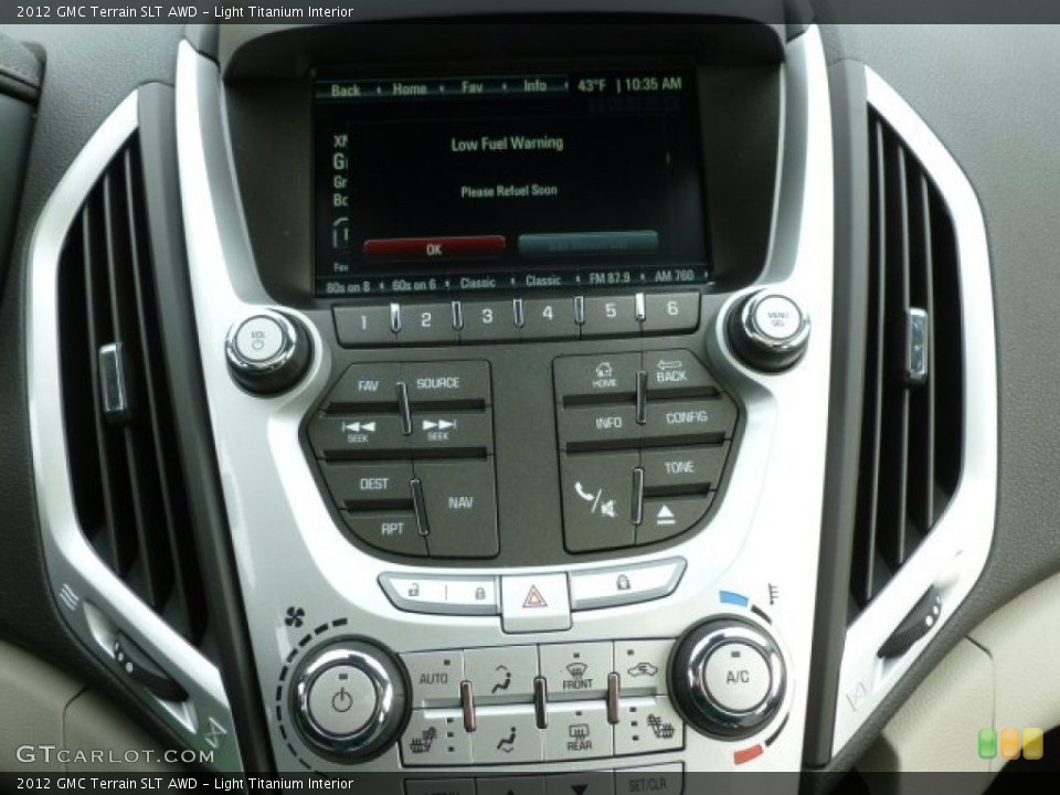 Light Titanium Interior Controls for the 2012 GMC Terrain SLT AWD #60992227