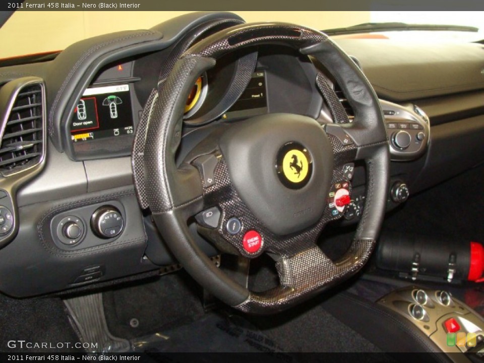 Nero (Black) Interior Steering Wheel for the 2011 Ferrari 458 Italia #60992473