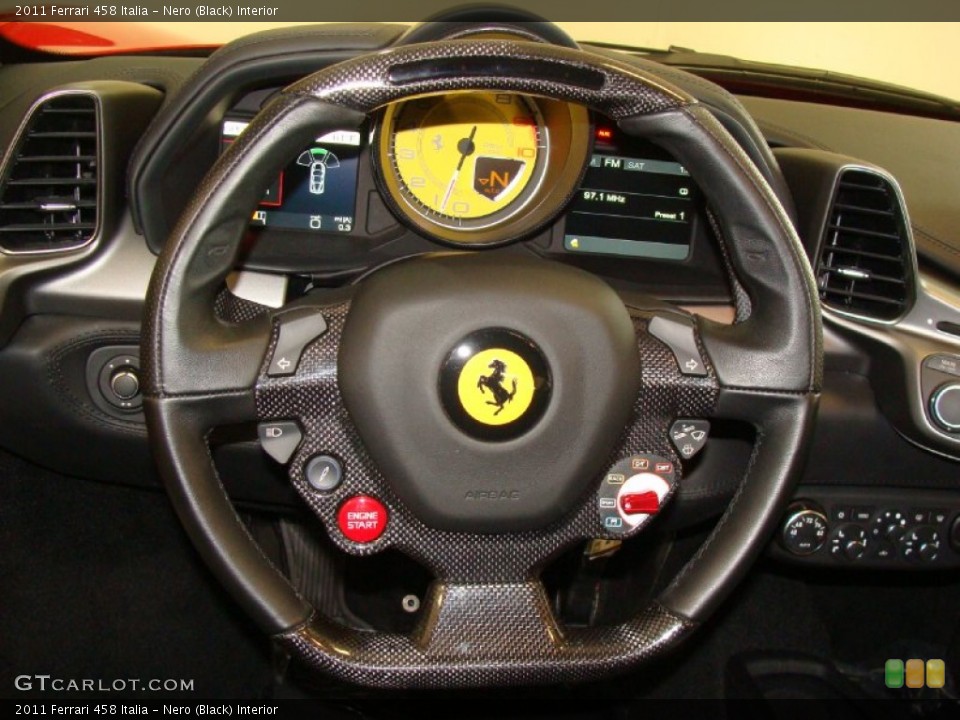 Nero (Black) Interior Steering Wheel for the 2011 Ferrari 458 Italia #60992500