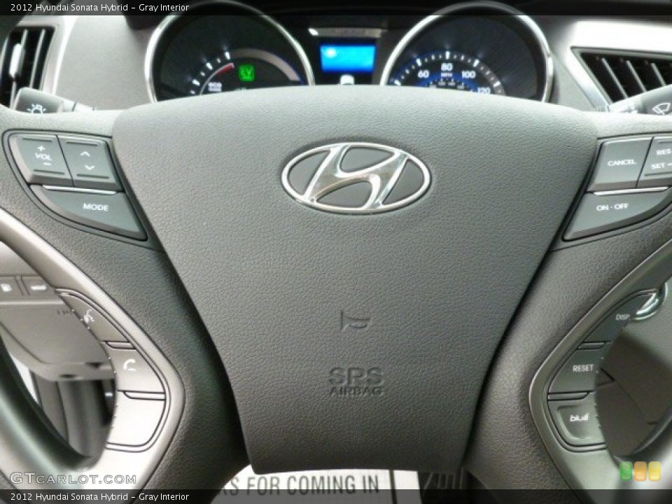 Gray Interior Steering Wheel for the 2012 Hyundai Sonata Hybrid #60992572