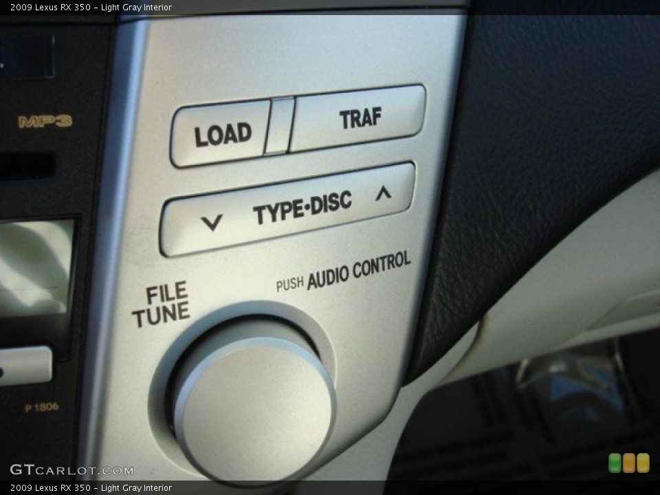 Light Gray Interior Controls for the 2009 Lexus RX 350 #60993307