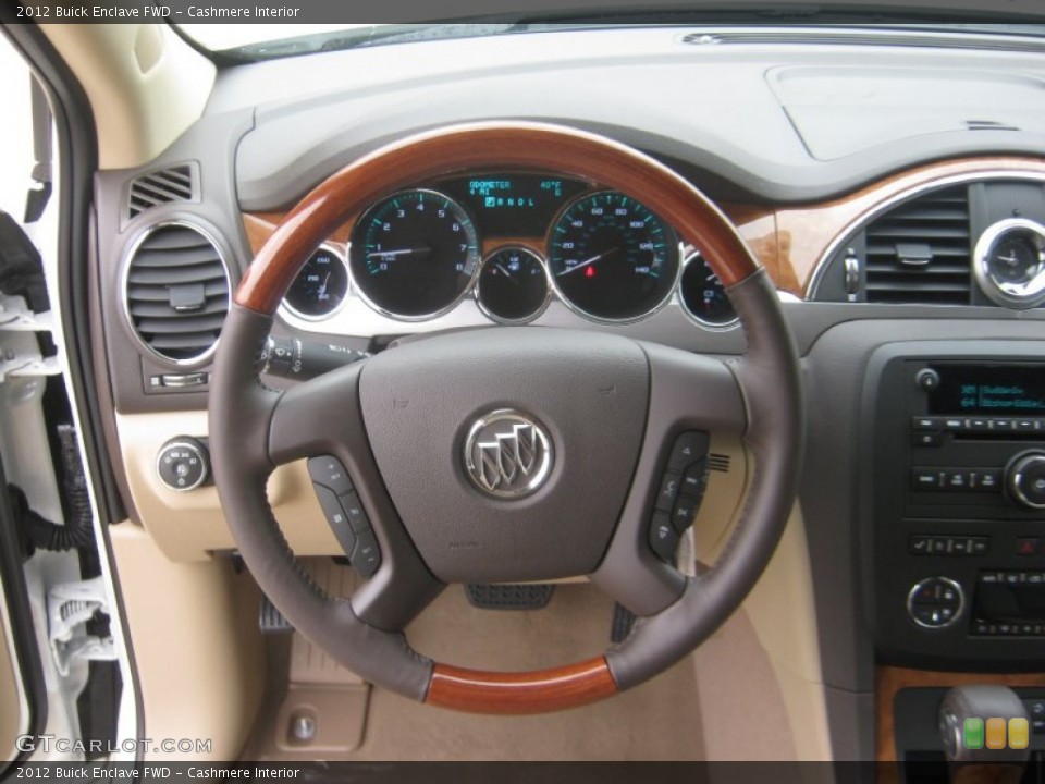 Cashmere Interior Steering Wheel for the 2012 Buick Enclave FWD #60995917