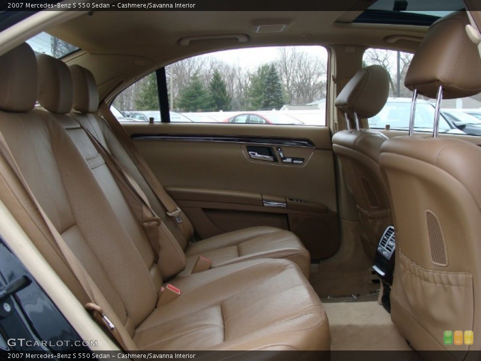 Cashmere/Savanna Interior Photo for the 2007 Mercedes-Benz S 550 Sedan #60997729