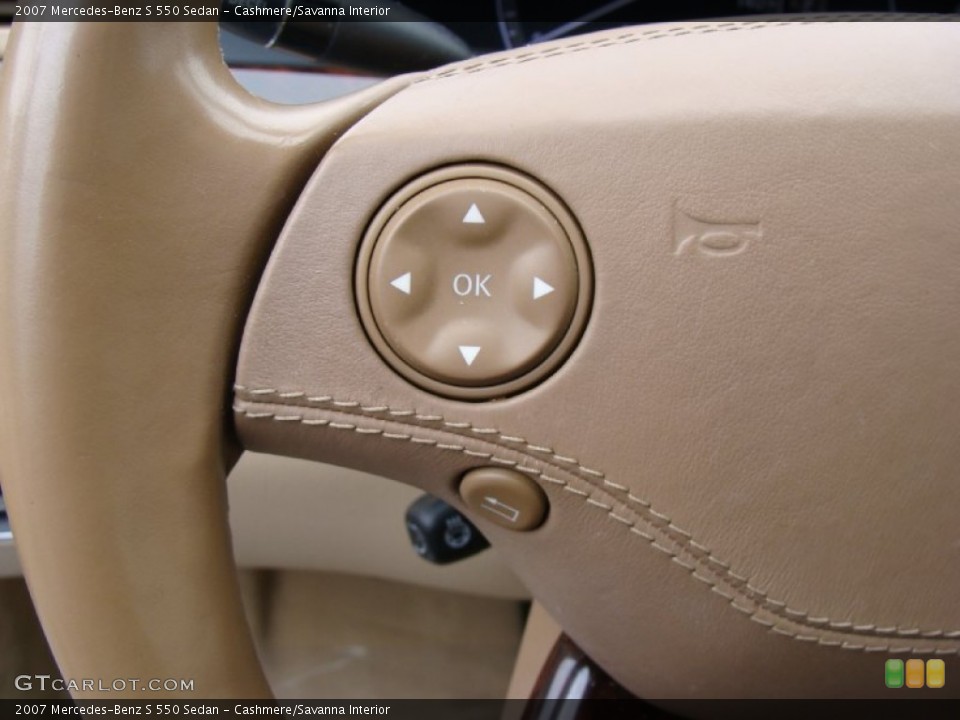 Cashmere/Savanna Interior Controls for the 2007 Mercedes-Benz S 550 Sedan #60997844
