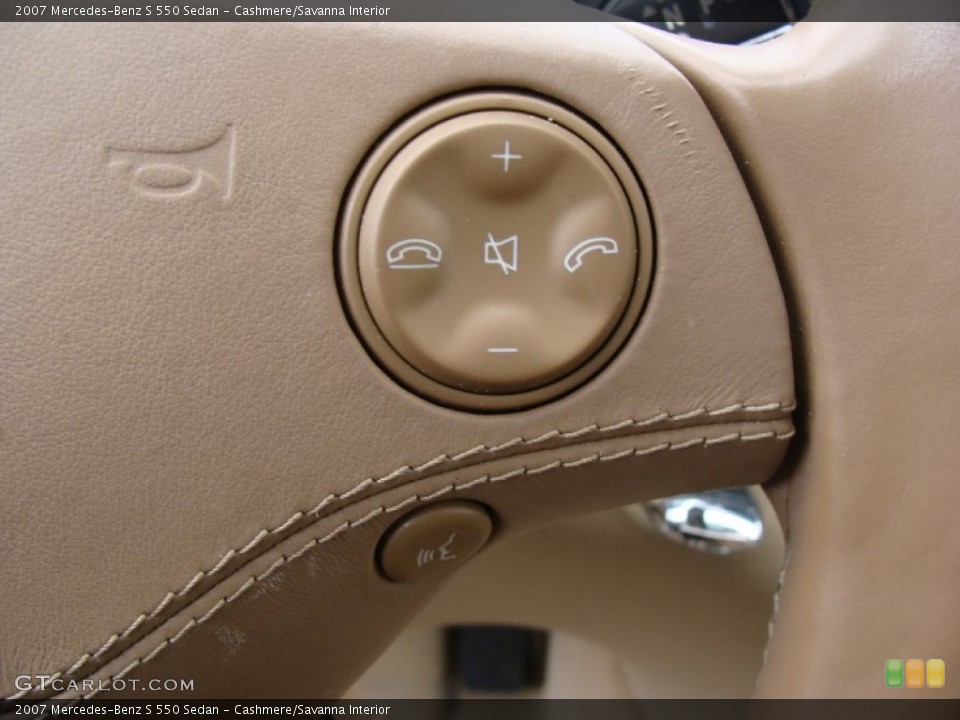 Cashmere/Savanna Interior Controls for the 2007 Mercedes-Benz S 550 Sedan #60997855