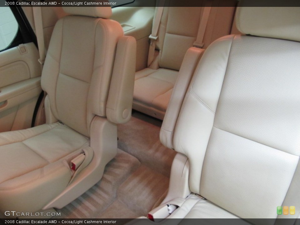 Cocoa/Light Cashmere Interior Rear Seat for the 2008 Cadillac Escalade AWD #60998119
