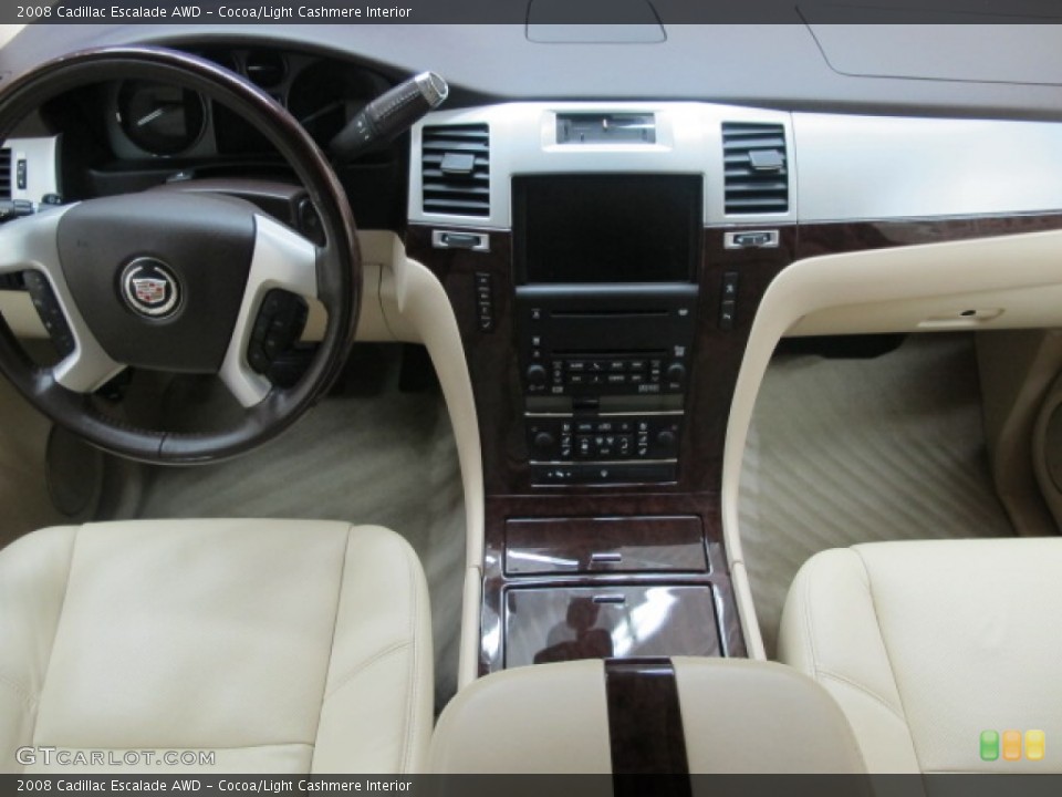 Cocoa/Light Cashmere Interior Dashboard for the 2008 Cadillac Escalade AWD #60998179