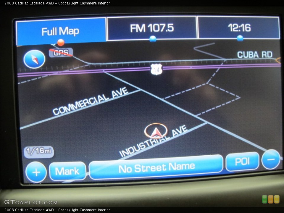 Cocoa/Light Cashmere Interior Navigation for the 2008 Cadillac Escalade AWD #60998241