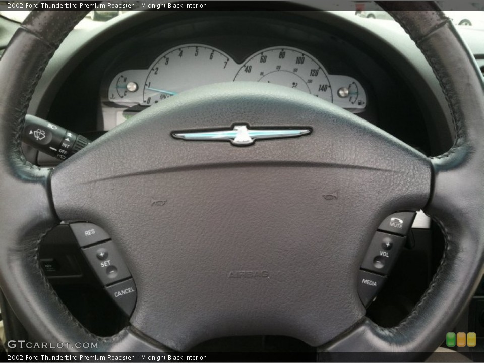 Midnight Black Interior Steering Wheel for the 2002 Ford Thunderbird Premium Roadster #60998752