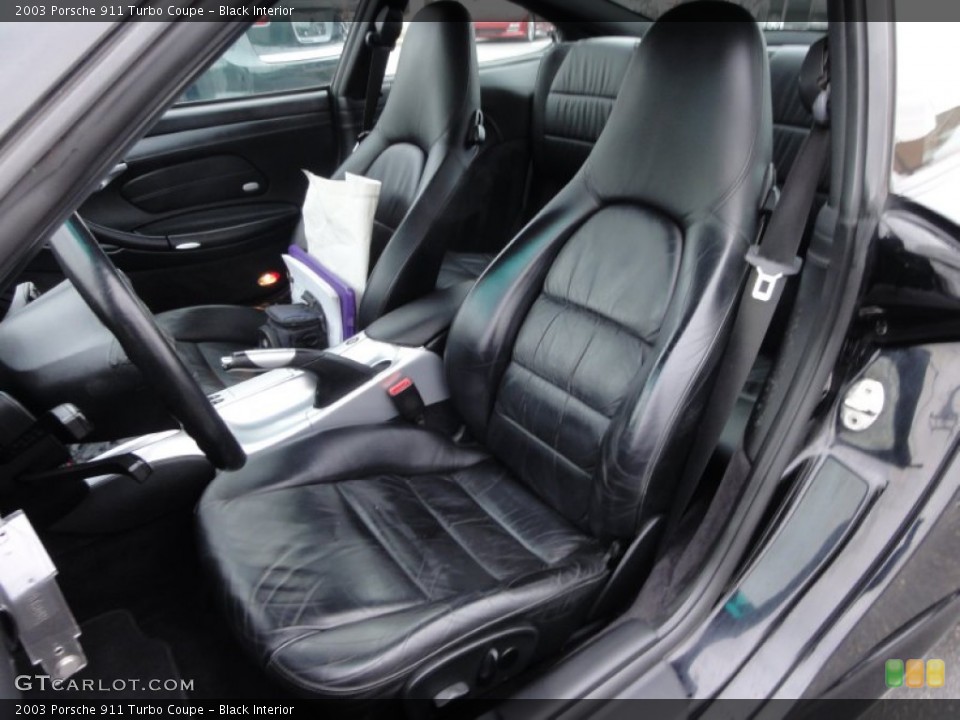 Black Interior Front Seat for the 2003 Porsche 911 Turbo Coupe #61001158