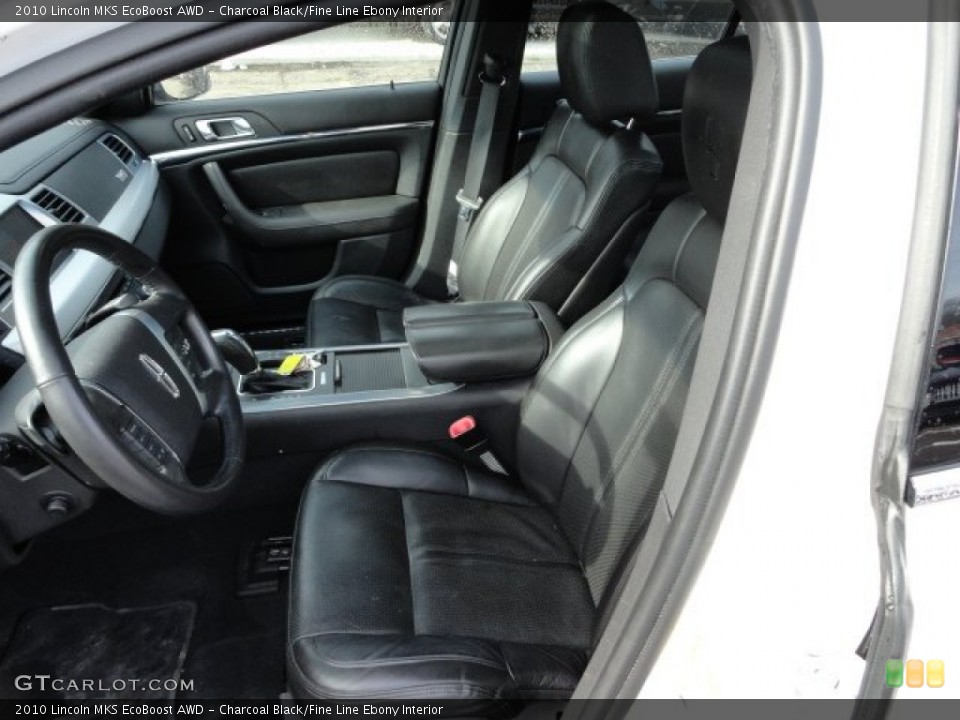 Charcoal Black/Fine Line Ebony Interior Photo for the 2010 Lincoln MKS EcoBoost AWD #61001615