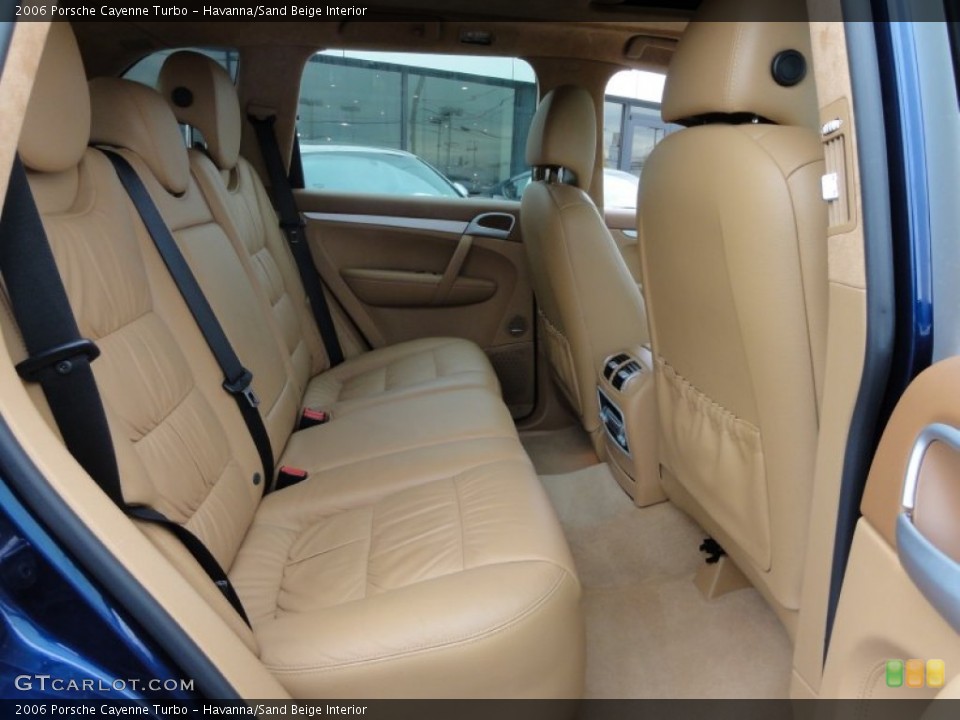 Havanna/Sand Beige Interior Rear Seat for the 2006 Porsche Cayenne Turbo #61001977