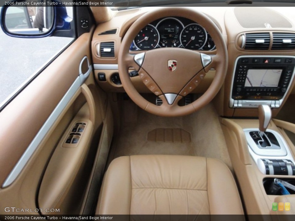 Havanna/Sand Beige Interior Steering Wheel for the 2006 Porsche Cayenne Turbo #61002022
