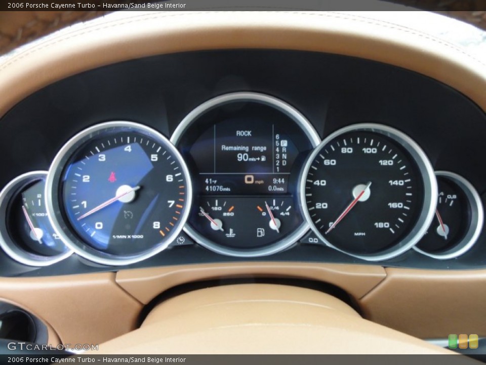 Havanna/Sand Beige Interior Gauges for the 2006 Porsche Cayenne Turbo #61002137