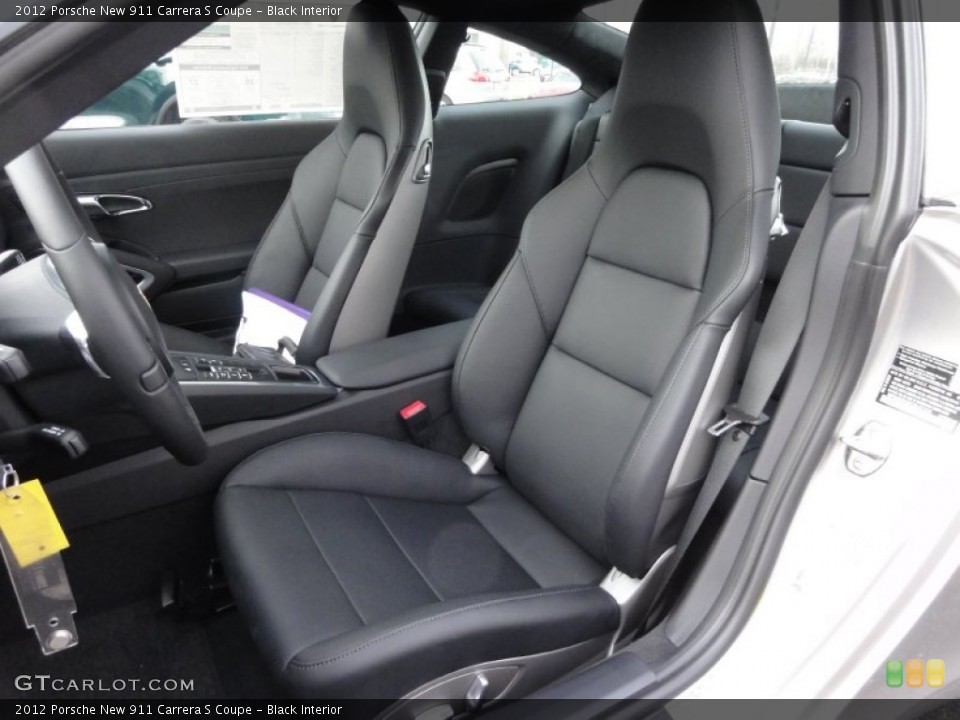 Black Interior Front Seat for the 2012 Porsche New 911 Carrera S Coupe #61002301