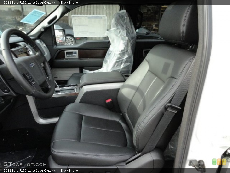 Black Interior Photo for the 2012 Ford F150 Lariat SuperCrew 4x4 #61002517