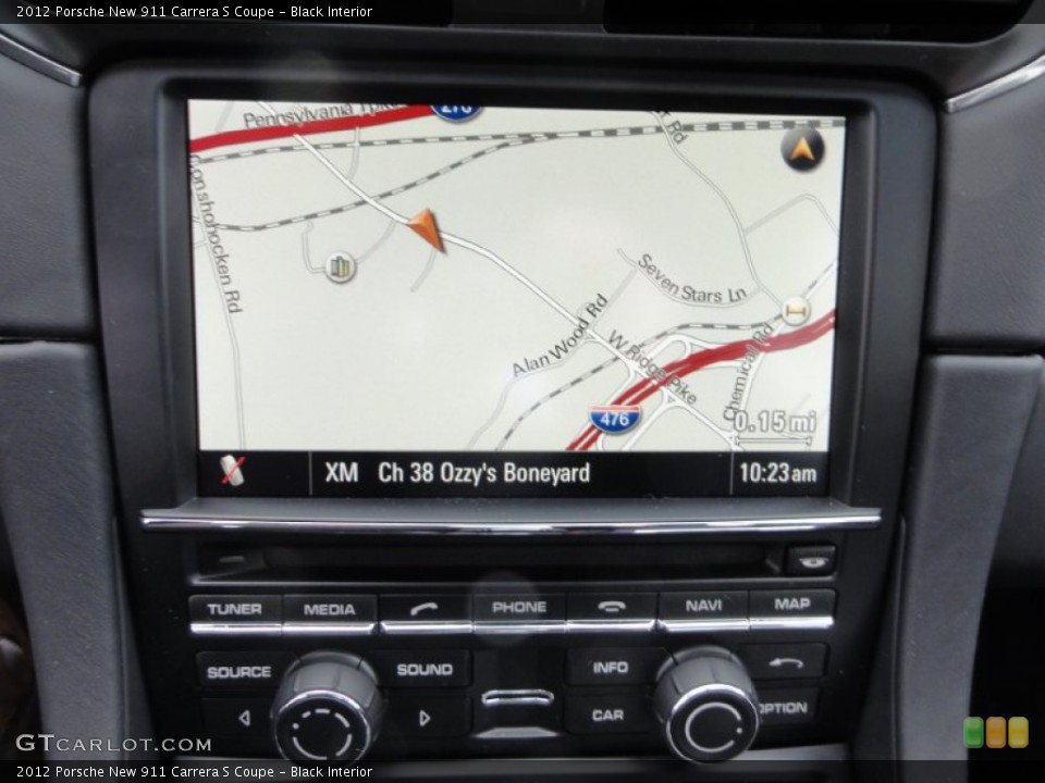 Black Interior Navigation for the 2012 Porsche New 911 Carrera S Coupe #61002802