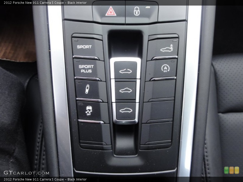 Black Interior Controls for the 2012 Porsche New 911 Carrera S Coupe #61002832