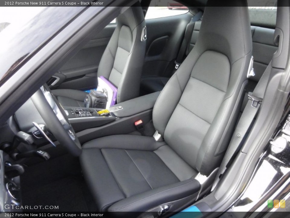 Black Interior Front Seat for the 2012 Porsche New 911 Carrera S Coupe #61003021