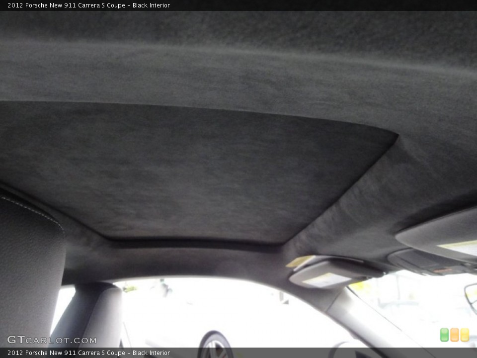 Black Interior Sunroof for the 2012 Porsche New 911 Carrera S Coupe #61003072