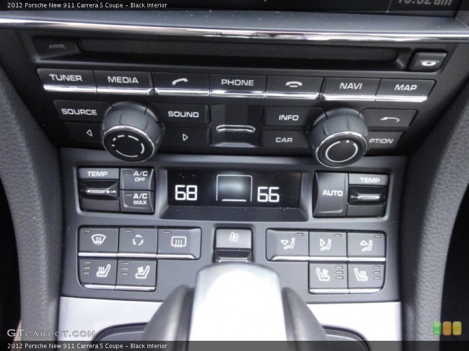 Black Interior Controls for the 2012 Porsche New 911 Carrera S Coupe #61003174