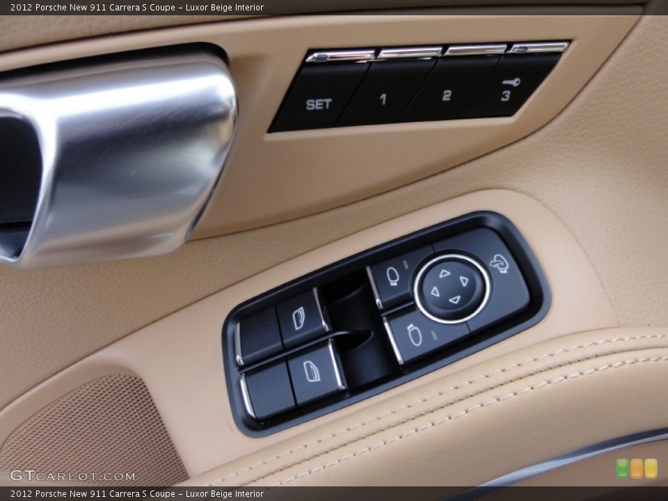 Luxor Beige Interior Controls for the 2012 Porsche New 911 Carrera S Coupe #61003444