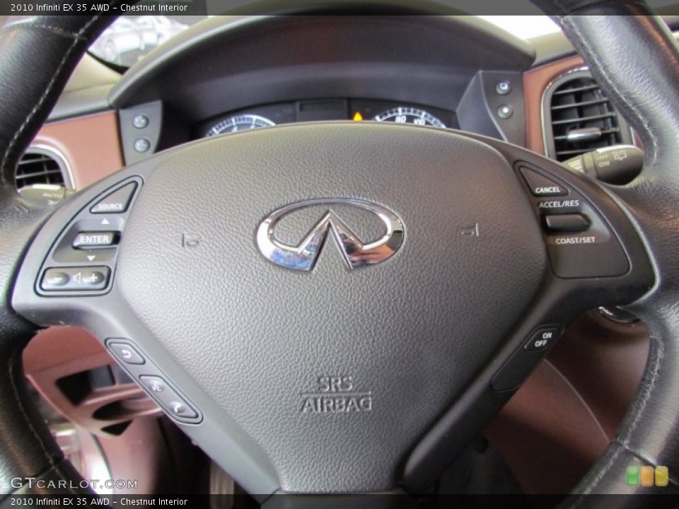 Chestnut Interior Steering Wheel for the 2010 Infiniti EX 35 AWD #61004236