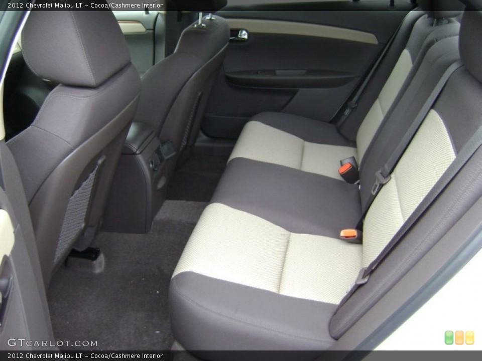 Cocoa/Cashmere Interior Rear Seat for the 2012 Chevrolet Malibu LT #61004511