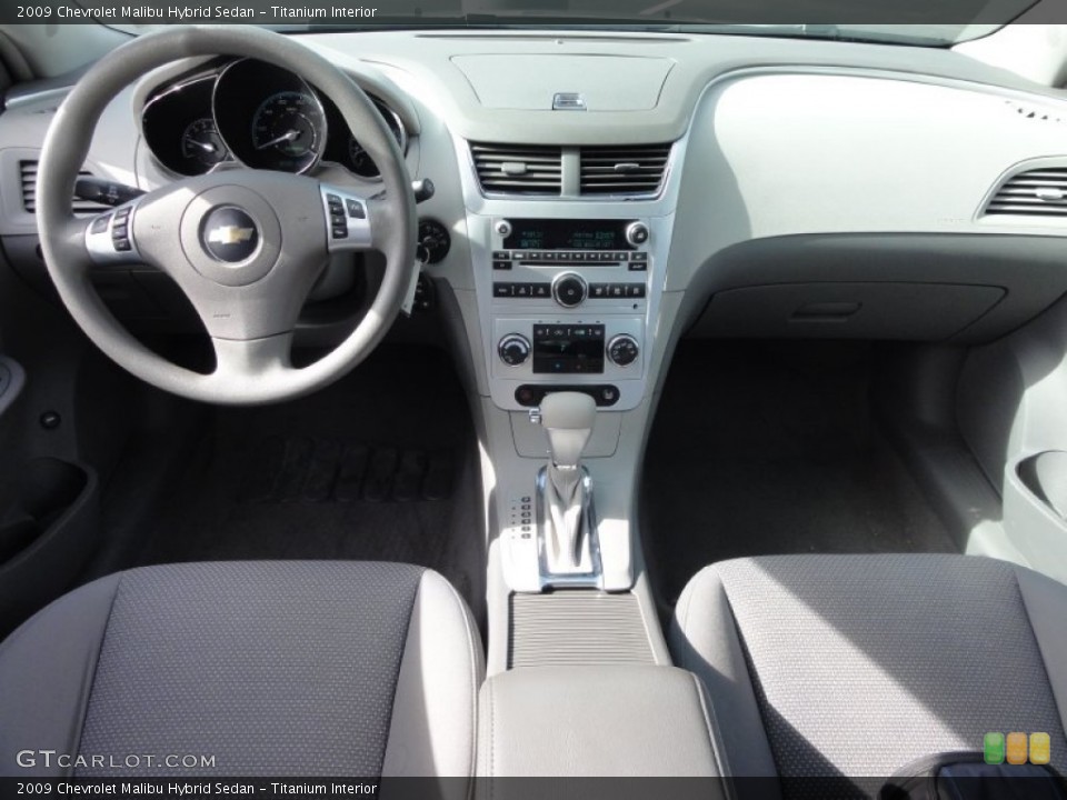 Titanium Interior Dashboard for the 2009 Chevrolet Malibu Hybrid Sedan #61005448
