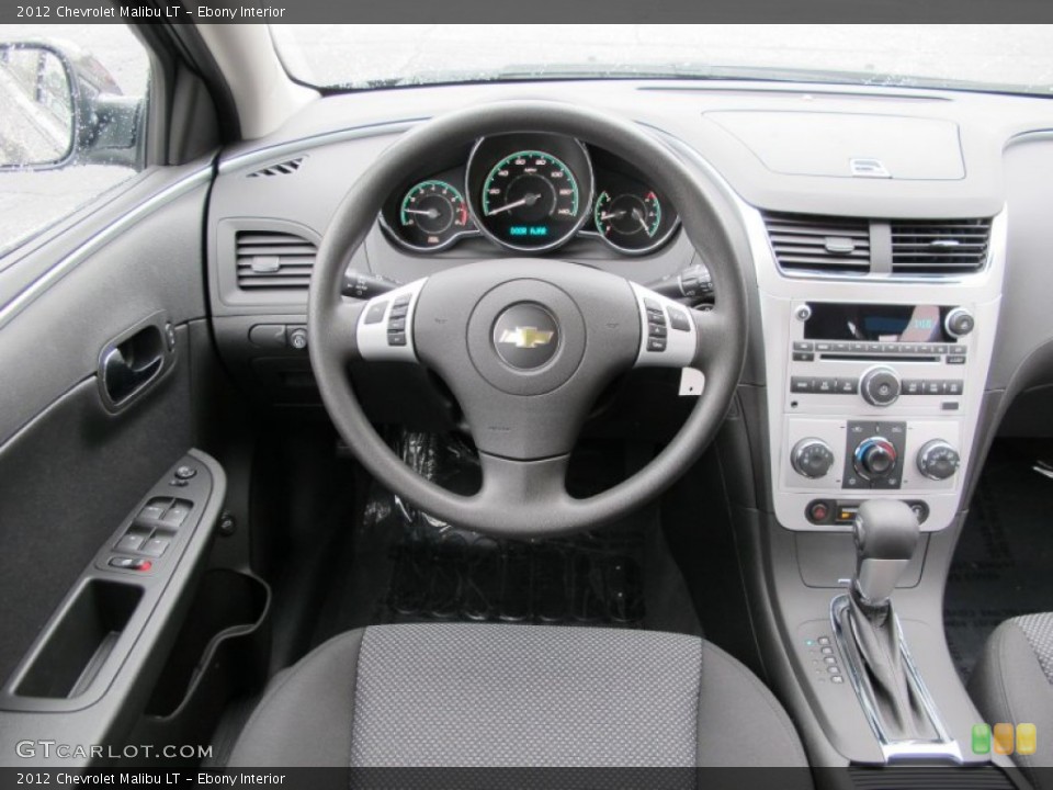 Ebony Interior Dashboard for the 2012 Chevrolet Malibu LT #61008049