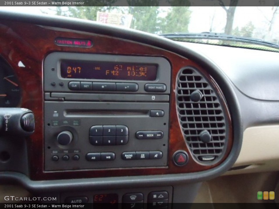 Warm Beige Interior Controls for the 2001 Saab 9-3 SE Sedan #61008853