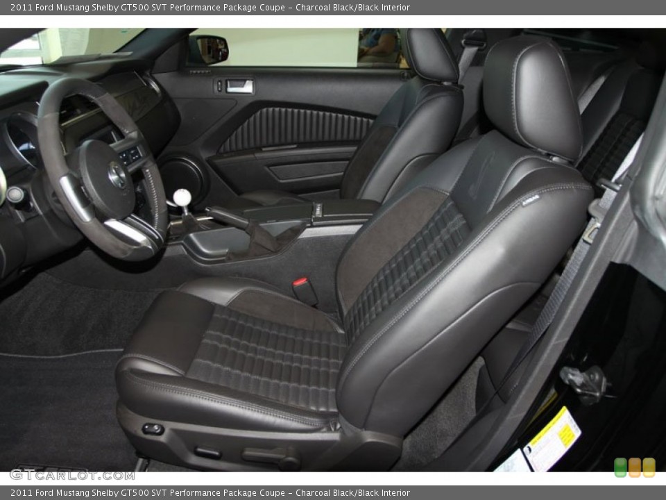 Charcoal Black/Black Interior Photo for the 2011 Ford Mustang Shelby GT500 SVT Performance Package Coupe #61010563