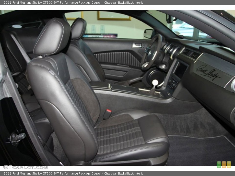 Charcoal Black/Black Interior Photo for the 2011 Ford Mustang Shelby GT500 SVT Performance Package Coupe #61010854