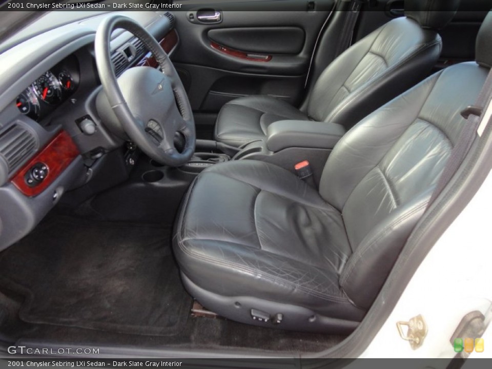 Dark Slate Gray Interior Photo for the 2001 Chrysler Sebring LXi Sedan #61013263