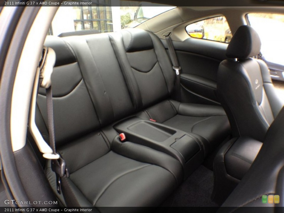 Graphite Interior Rear Seat for the 2011 Infiniti G 37 x AWD Coupe #61013293